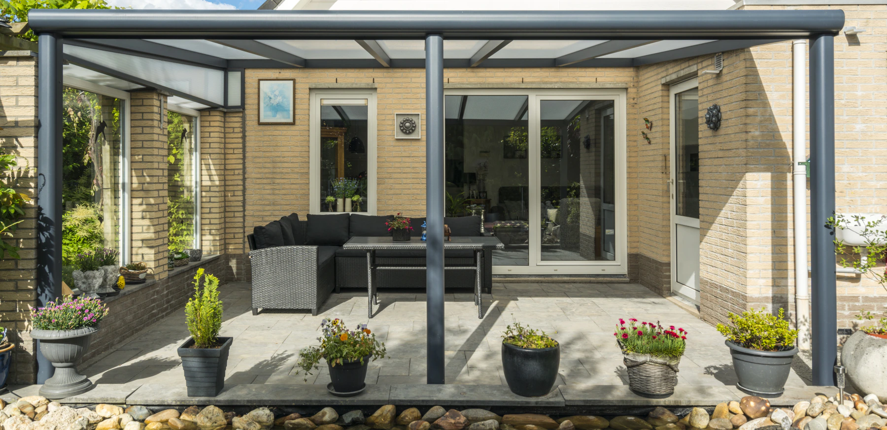 The Bolthole polycarbonate veranda by The Good Veranda Company