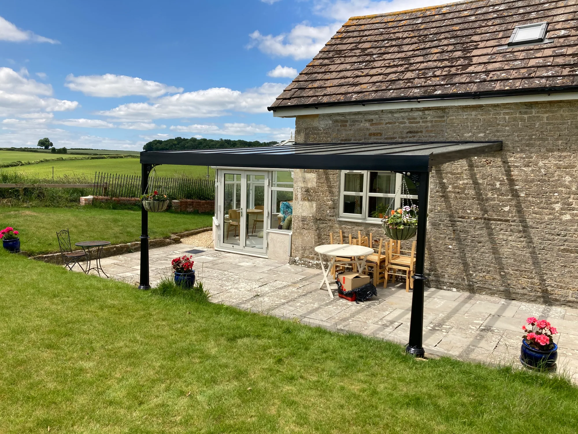 Haven veranda evening lighting