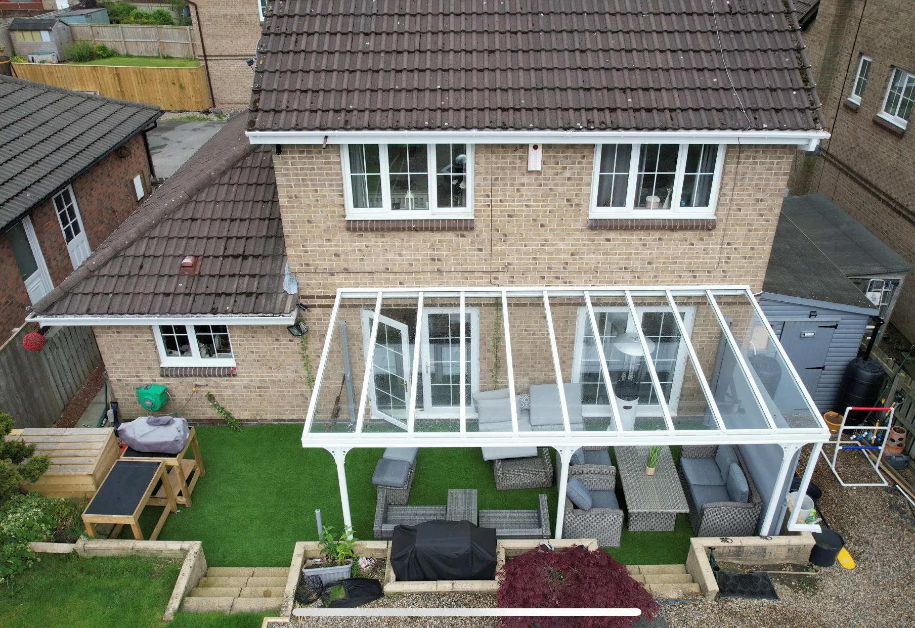 Haven veranda rear garden view