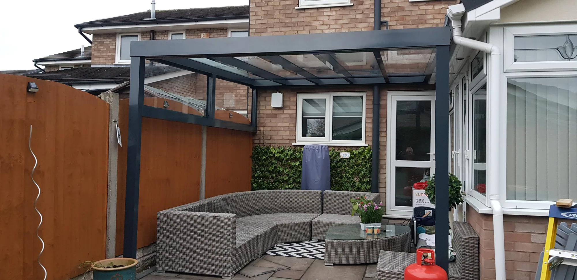 Haven veranda detail view