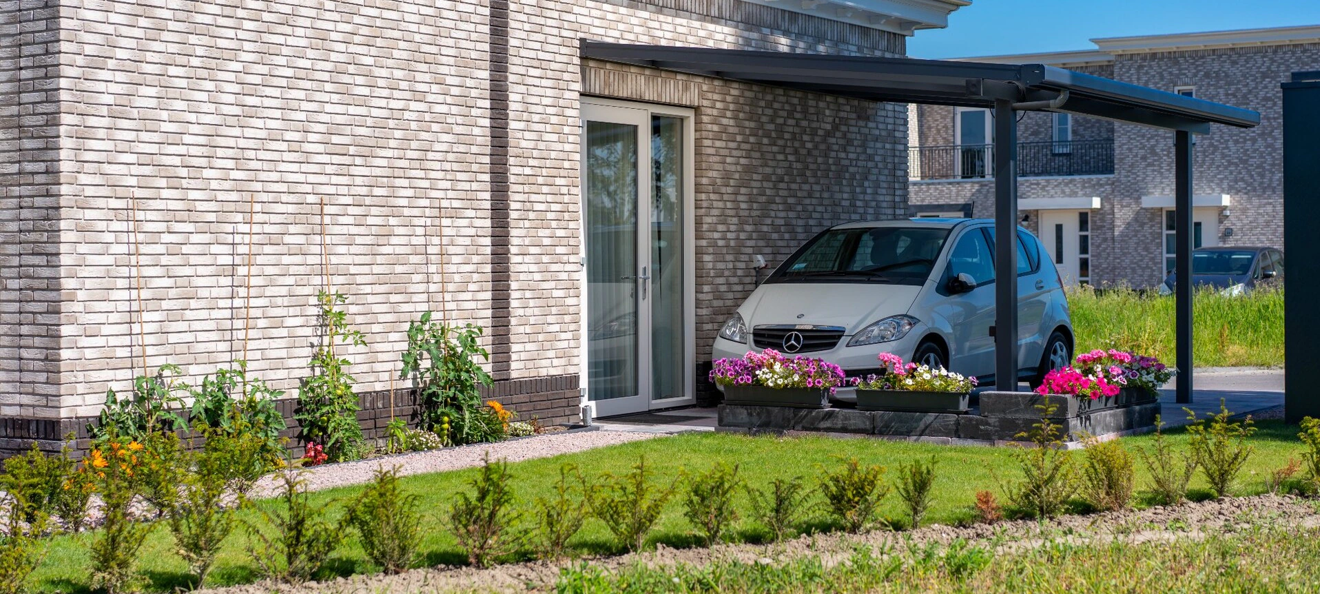 The Portico entry-level aluminium carport by The Good Veranda Company