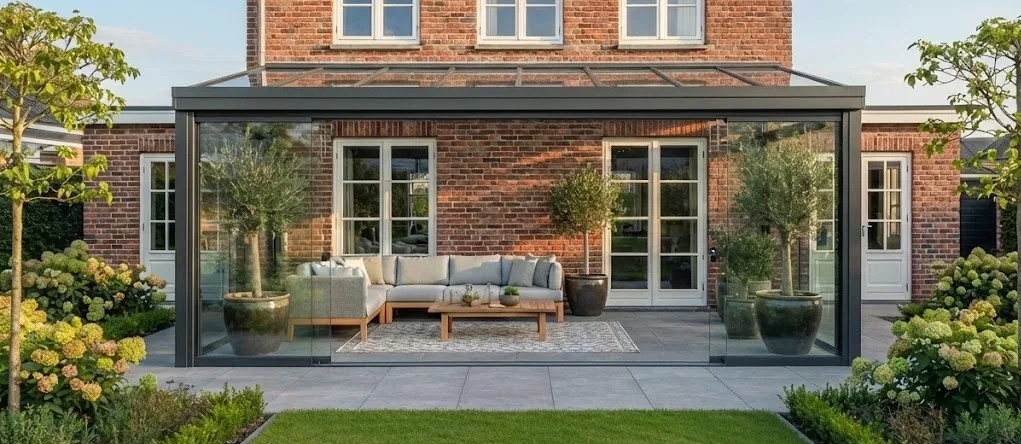 Beautiful veranda on a UK home extending the living space